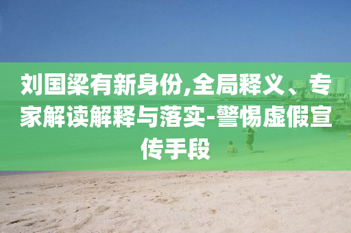 劉國梁有新身份,全局釋義、專家解讀解釋與落實-警惕虛假宣傳手段