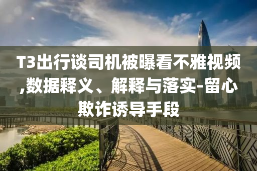 T3出行談司機被曝看不雅視頻,數(shù)據(jù)釋義、解釋與落實-留心欺詐誘導手段
