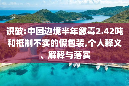 識(shí)破:中國邊境半年繳毒2.42噸和抵制不實(shí)的假包裝,個(gè)人釋義、解釋與落實(shí)