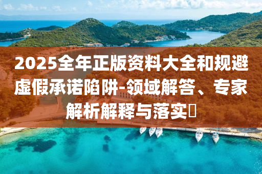 2025全年正版資料大全和規(guī)避虛假承諾陷阱-領(lǐng)域解答、專家解析解釋與落實(shí)?
