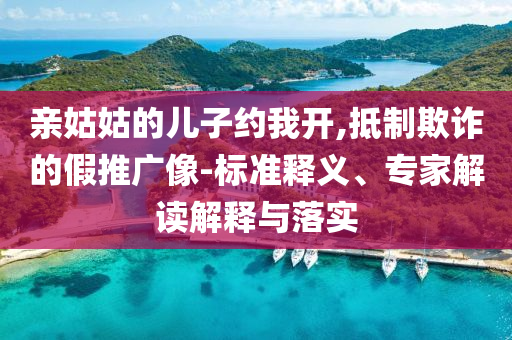 親姑姑的兒子約我開,抵制欺詐的假推廣像-標準釋義、專家解讀解釋與落實