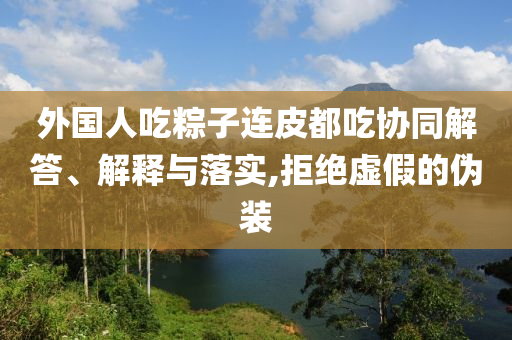 外國人吃粽子連皮都吃協(xié)同解答、解釋與落實(shí),拒絕虛假的偽裝
