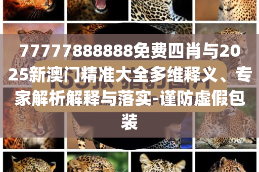 77777888888免費(fèi)四肖與2025新澳門精準(zhǔn)大全多維釋義、專家解析解釋與落實(shí)-謹(jǐn)防虛假包裝