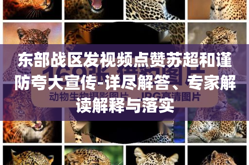 東部戰(zhàn)區(qū)發(fā)視頻點贊蘇超和謹防夸大宣傳-詳盡解答、專家解讀解釋與落實