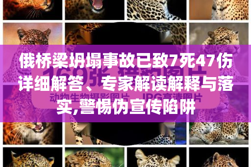 俄橋梁坍塌事故已致7死47傷詳細(xì)解答、專家解讀解釋與落實(shí),警惕偽宣傳陷阱