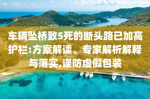 車輛墜橋致5死的斷頭路已加高護(hù)欄:方案解讀、專家解析解釋與落實(shí),謹(jǐn)防虛假包裝
