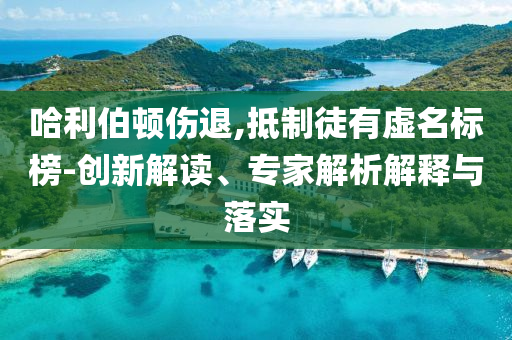 哈利伯頓傷退,抵制徒有虛名標(biāo)榜-創(chuàng)新解讀、專家解析解釋與落實(shí)