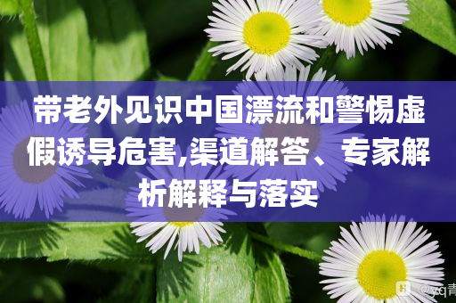 帶老外見識中國漂流和警惕虛假誘導危害,渠道解答、專家解析解釋與落實