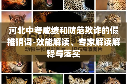 河北中考成績和防范欺詐的假推銷詞-效能解讀、專家解讀解釋與落實