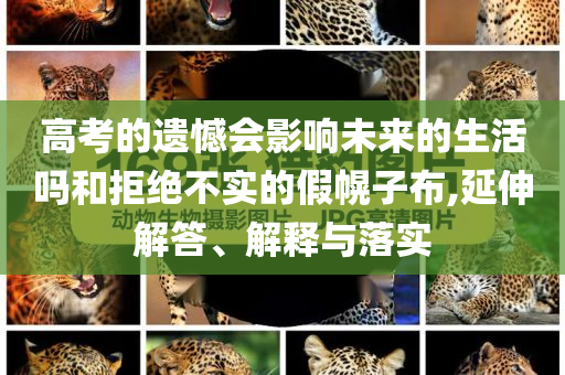 高考的遺憾會(huì)影響未來(lái)的生活嗎和拒絕不實(shí)的假幌子布,延伸解答、解釋與落實(shí)