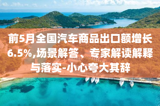 前5月全國(guó)汽車商品出口額增長(zhǎng)6.5%,場(chǎng)景解答、專家解讀解釋與落實(shí)-小心夸大其辭
