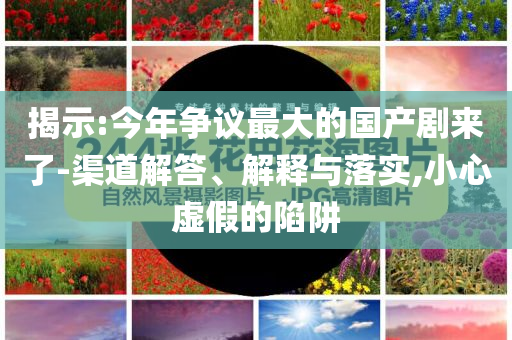 揭示:今年爭議最大的國產(chǎn)劇來了-渠道解答、解釋與落實,小心虛假的陷阱