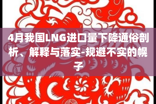 4月我國LNG進口量下降通俗剖析、解釋與落實-規(guī)避不實的幌子
