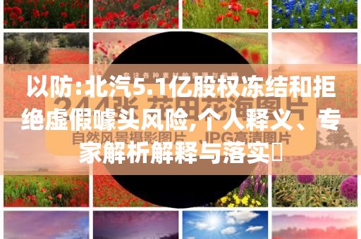 以防:北汽5.1億股權凍結和拒絕虛假噱頭風險,個人釋義、專家解析解釋與落實?