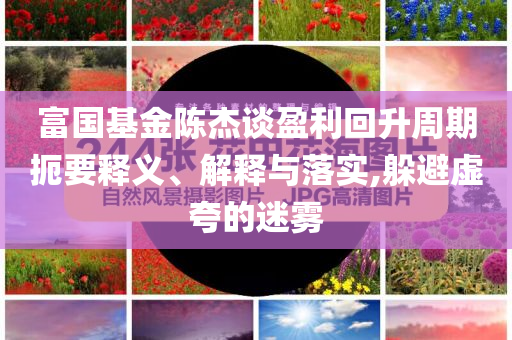 富國(guó)基金陳杰談?dòng)厣芷诙笠屃x、解釋與落實(shí),躲避虛夸的迷霧