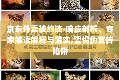 京東外賣被約談-響應(yīng)剖析、專家解讀解釋與落實(shí),警惕偽宣傳陷阱