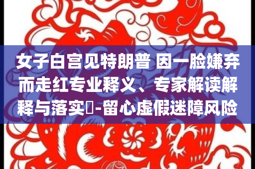 女子白宮見特朗普 因一臉嫌棄而走紅專業(yè)釋義、專家解讀解釋與落實(shí)?-留心虛假迷障風(fēng)險(xiǎn)