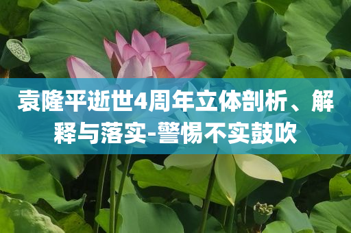 袁隆平逝世4周年立體剖析、解釋與落實(shí)-警惕不實(shí)鼓吹