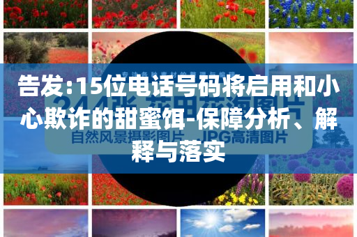 告發(fā):15位電話號碼將啟用和小心欺詐的甜蜜餌-保障分析、解釋與落實