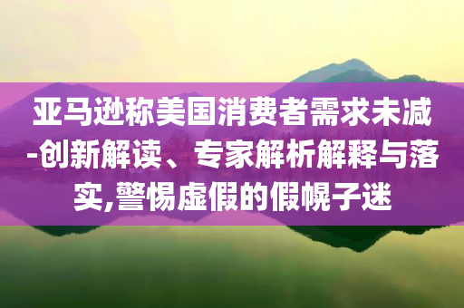 亞馬遜稱美國消費(fèi)者需求未減-創(chuàng)新解讀、專家解析解釋與落實(shí),警惕虛假的假幌子迷