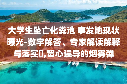 大學(xué)生墜亡化糞池 事發(fā)地現(xiàn)狀曝光-數(shù)字解答、專家解讀解釋與落實(shí)?,留心誤導(dǎo)的煙霧彈