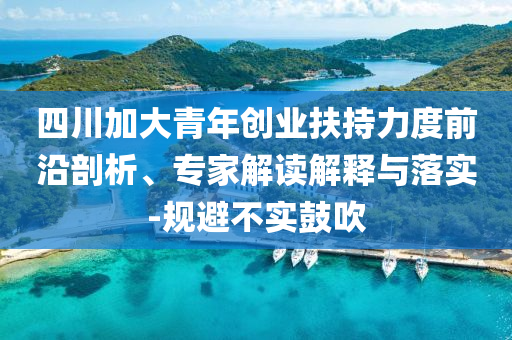 四川加大青年創(chuàng)業(yè)扶持力度前沿剖析、專家解讀解釋與落實(shí)-規(guī)避不實(shí)鼓吹
