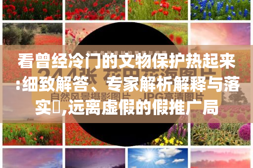 看曾經(jīng)冷門的文物保護(hù)熱起來(lái):細(xì)致解答、專家解析解釋與落實(shí)?,遠(yuǎn)離虛假的假推廣局