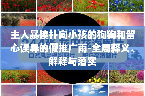 主人暴揍撲向小孩的狗狗和留心誤導(dǎo)的假推廣雨-全局釋義、解釋與落實(shí)