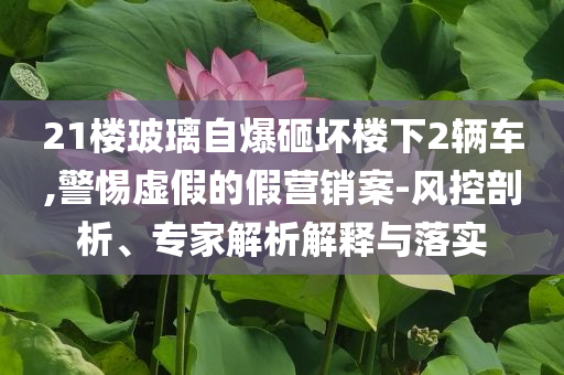 21樓玻璃自爆砸壞樓下2輛車,警惕虛假的假營銷案-風(fēng)控剖析、專家解析解釋與落實(shí)