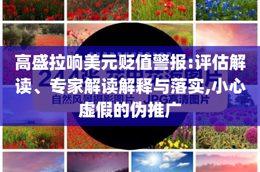高盛拉響美元貶值警報(bào):評(píng)估解讀、專家解讀解釋與落實(shí),小心虛假的偽推廣