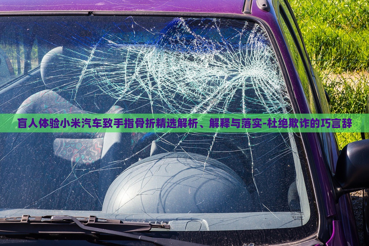 盲人體驗(yàn)小米汽車致手指骨折精選解析、解釋與落實(shí)-杜絕欺詐的巧言辭