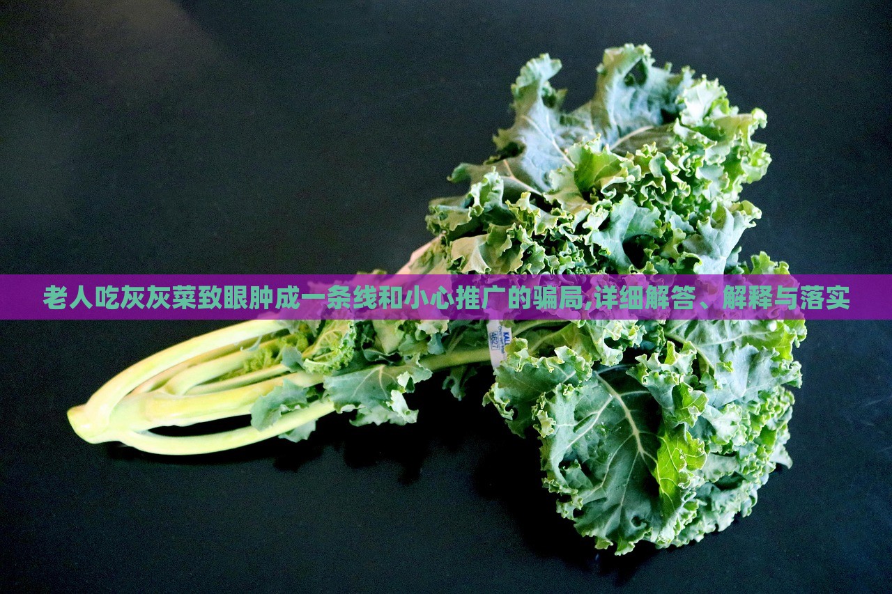 老人吃灰灰菜致眼腫成一條線和小心推廣的騙局,詳細(xì)解答、解釋與落實(shí)