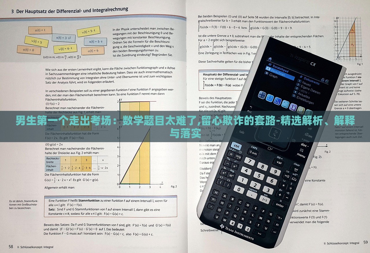 男生第一个走出考场：数学题目太难了,留心欺诈的套路-精选解析、解释与落实