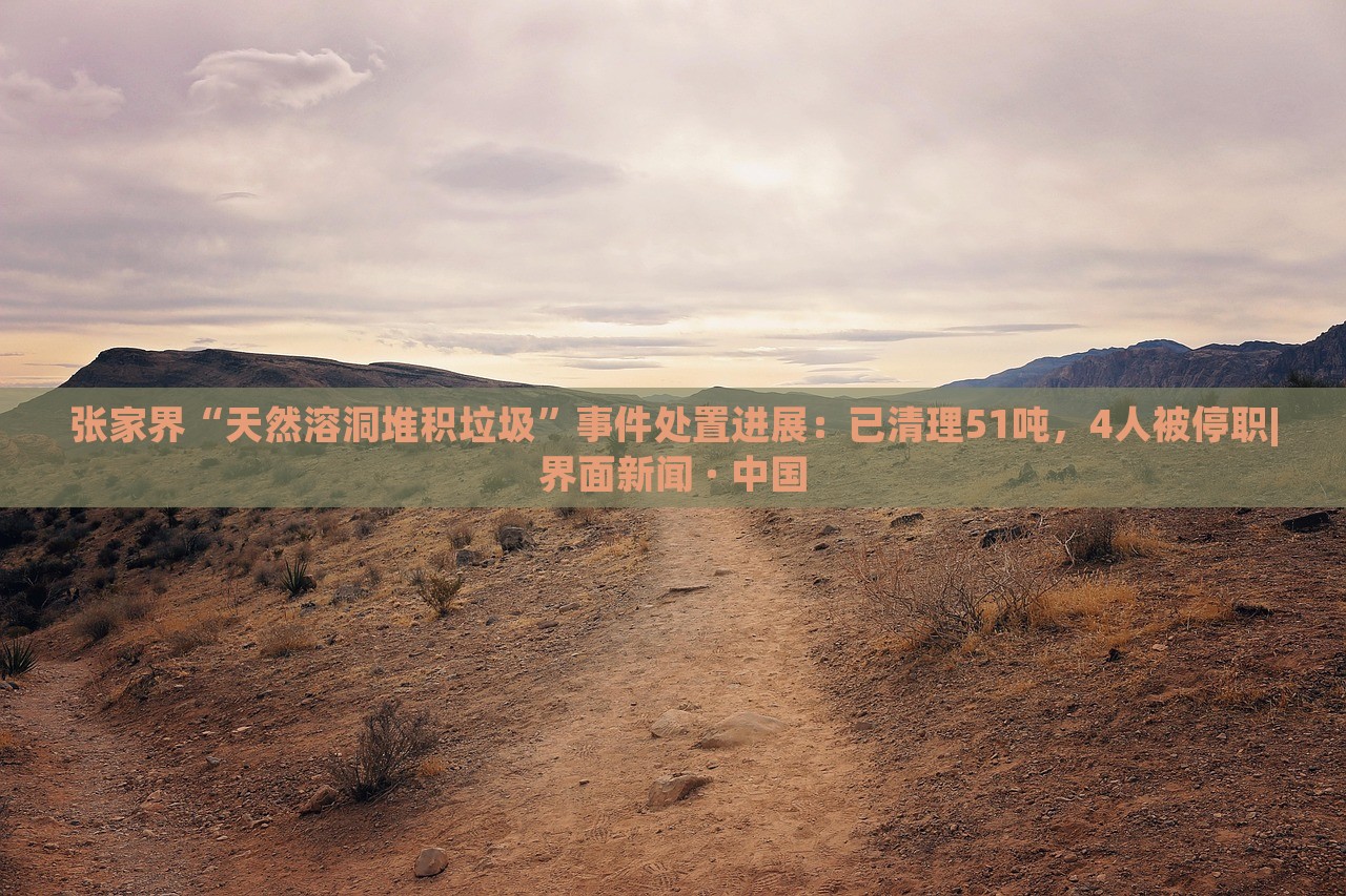 张家界“天然溶洞堆积垃圾”事件处置进展：已清理51吨，4人被停职|界面新闻 · 中国