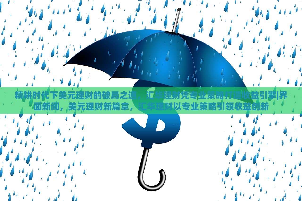 精耕时代下美元理财的破局之道，汇华理财凭专业策略打造收益引擎|界面新闻，美元理财新篇章，汇华理财以专业策略引领收益创新