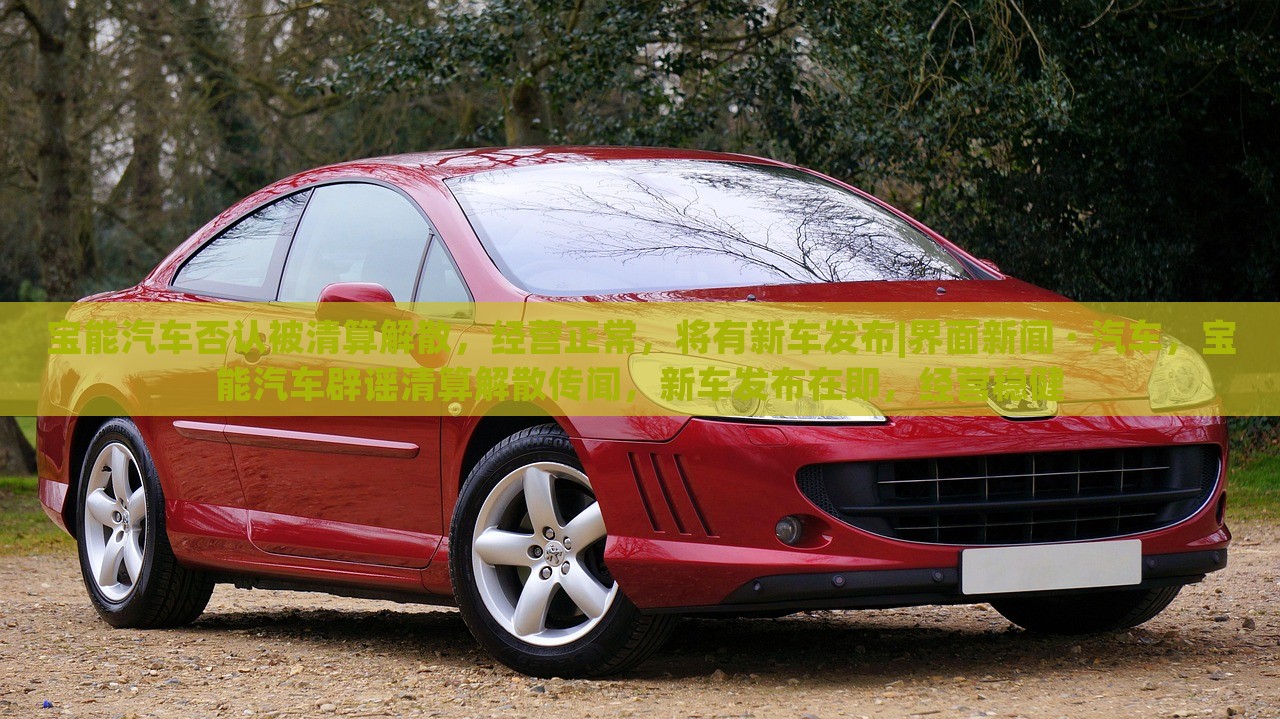 宝能汽车否认被清算解散，经营正常，将有新车发布|界面新闻 · 汽车，宝能汽车辟谣清算解散传闻，新车发布在即，经营稳健