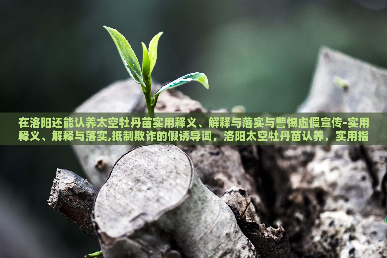 在洛阳还能认养太空牡丹苗实用释义、解释与落实与警惕虚假宣传-实用释义、解释与落实,抵制欺诈的假诱导词，洛阳太空牡丹苗认养，实用指南与防范虚假宣传